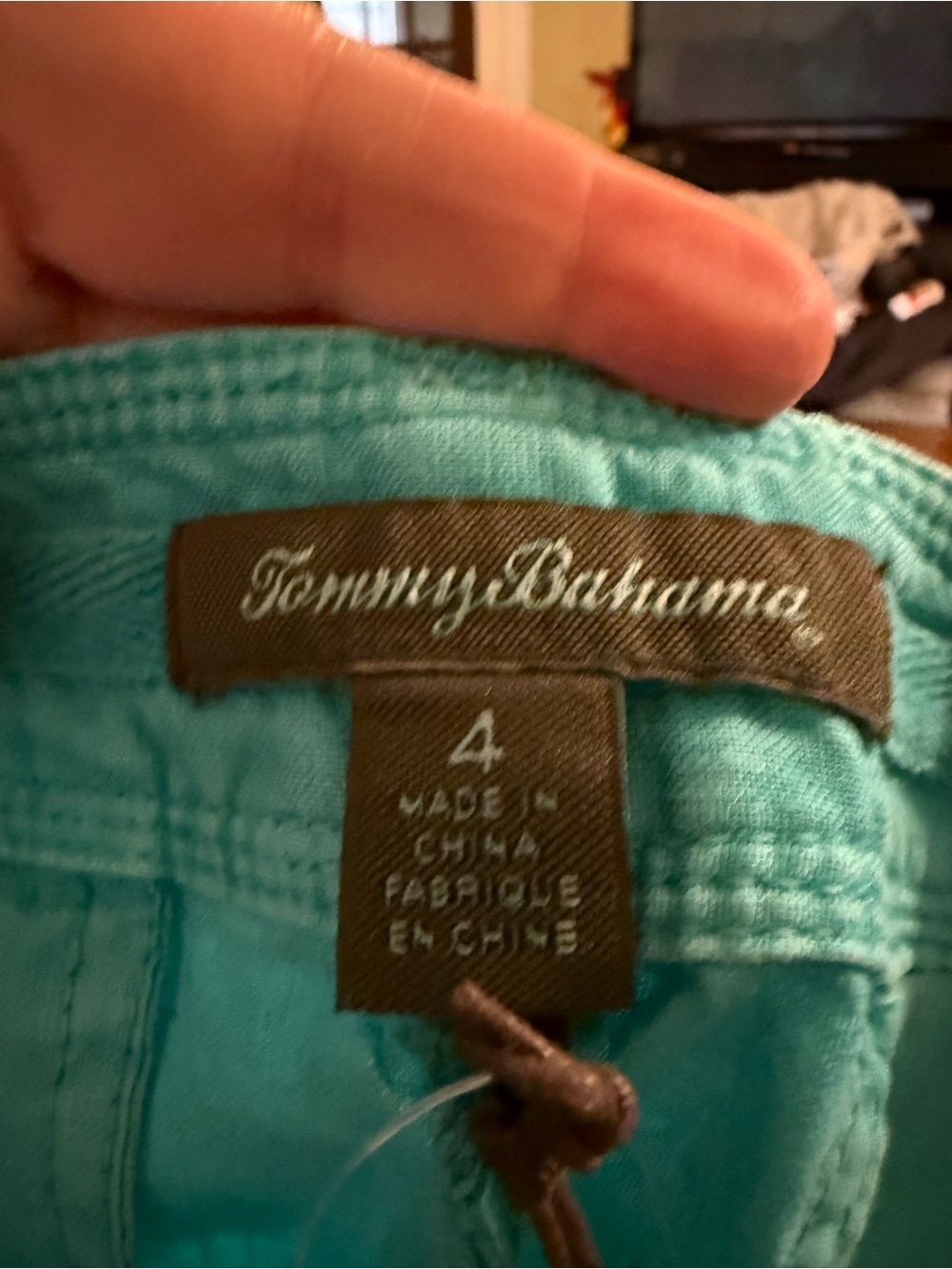 Tommy Bahama Ming Jade Two Palms Linen Capri Pants NWT Size 4 - Picture 5 of 5